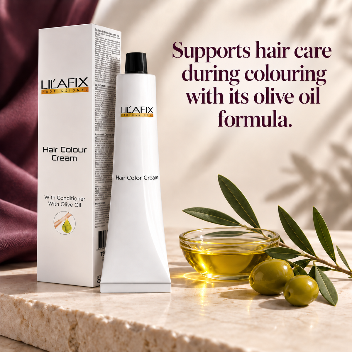 Hair Colour Cream — Cream Hair Colour — Supports hair care during colouring with its olive oil formula.