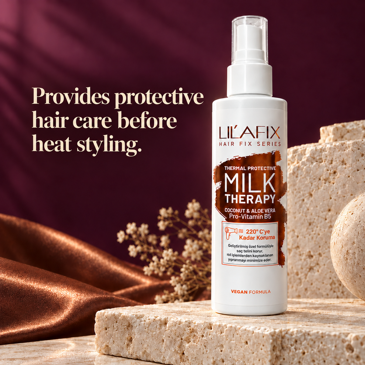 Milk Therapy — Thermal Protective Hair Milk — Provides protective hair care before heat styling.