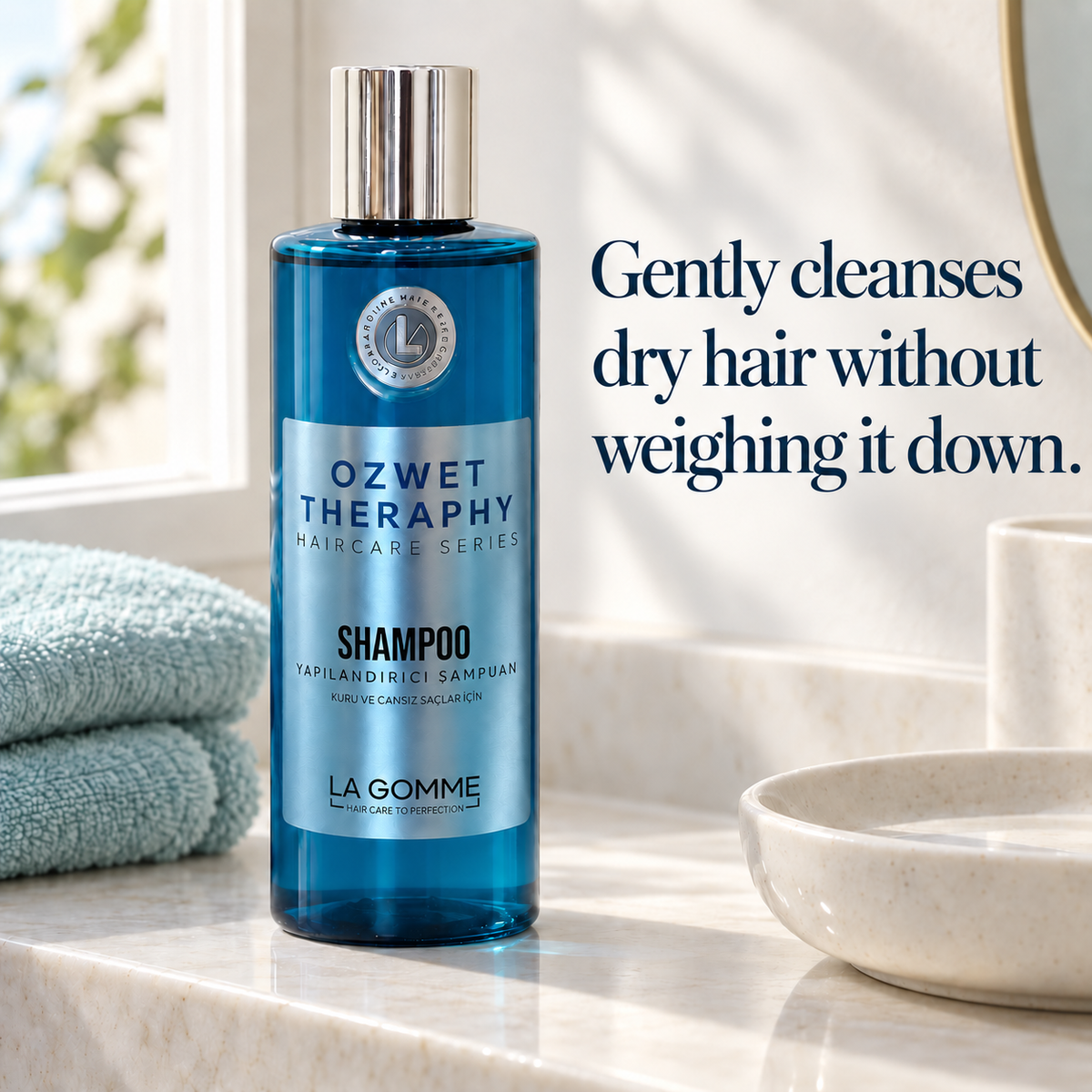 Oz Wet Therapy — Shampoo — Gently cleanses dry hair without weighing it down.