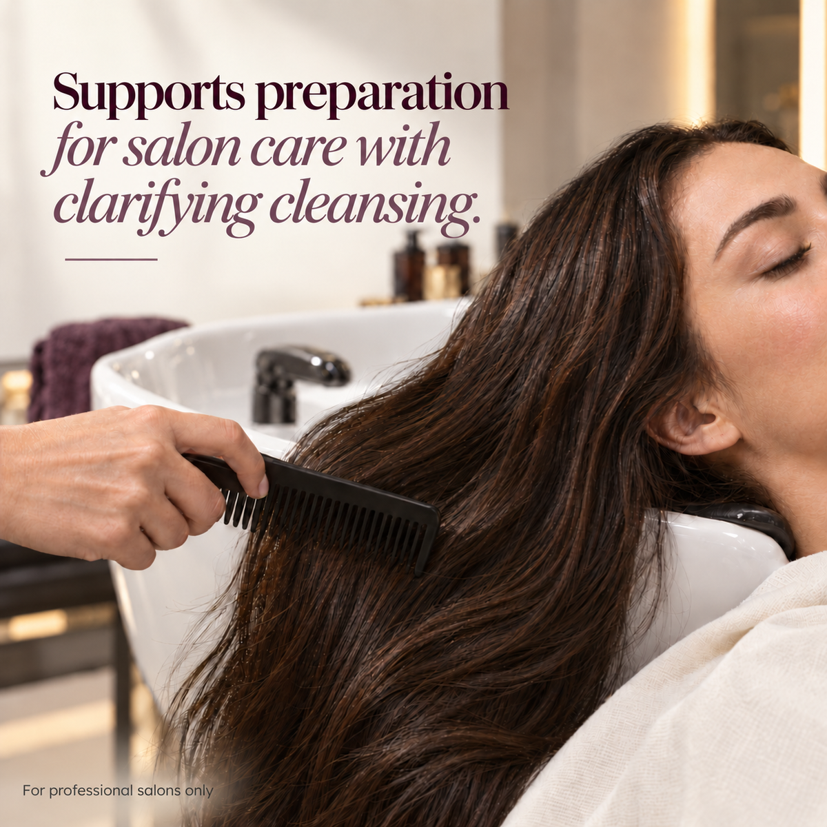 La Gomme Clarifying Shampoo No. 1 — Supports preparation for salon care with clarifying cleansing.