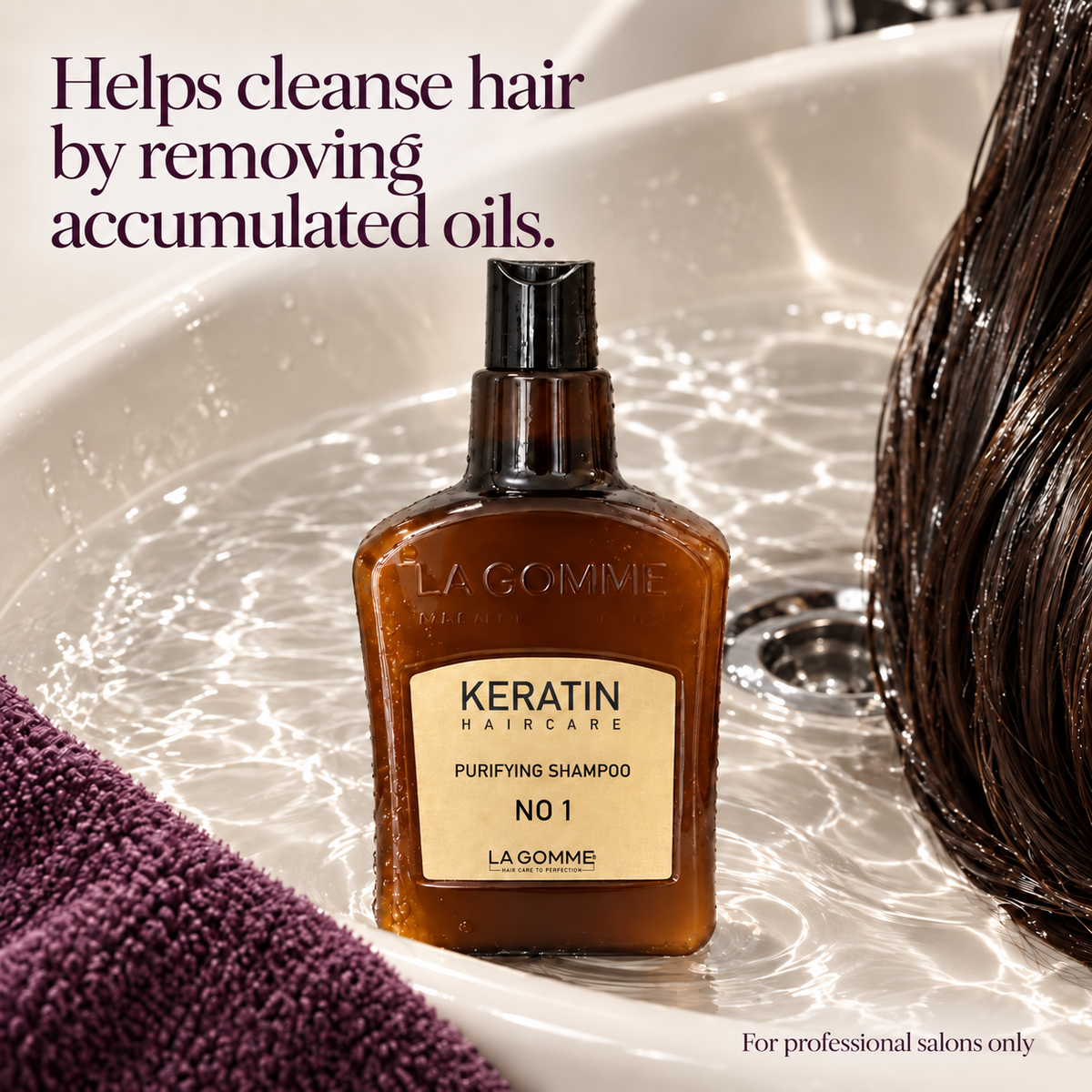 La Gomme Clarifying Shampoo No. 1 — Helps cleanse hair by removing accumulated oils.