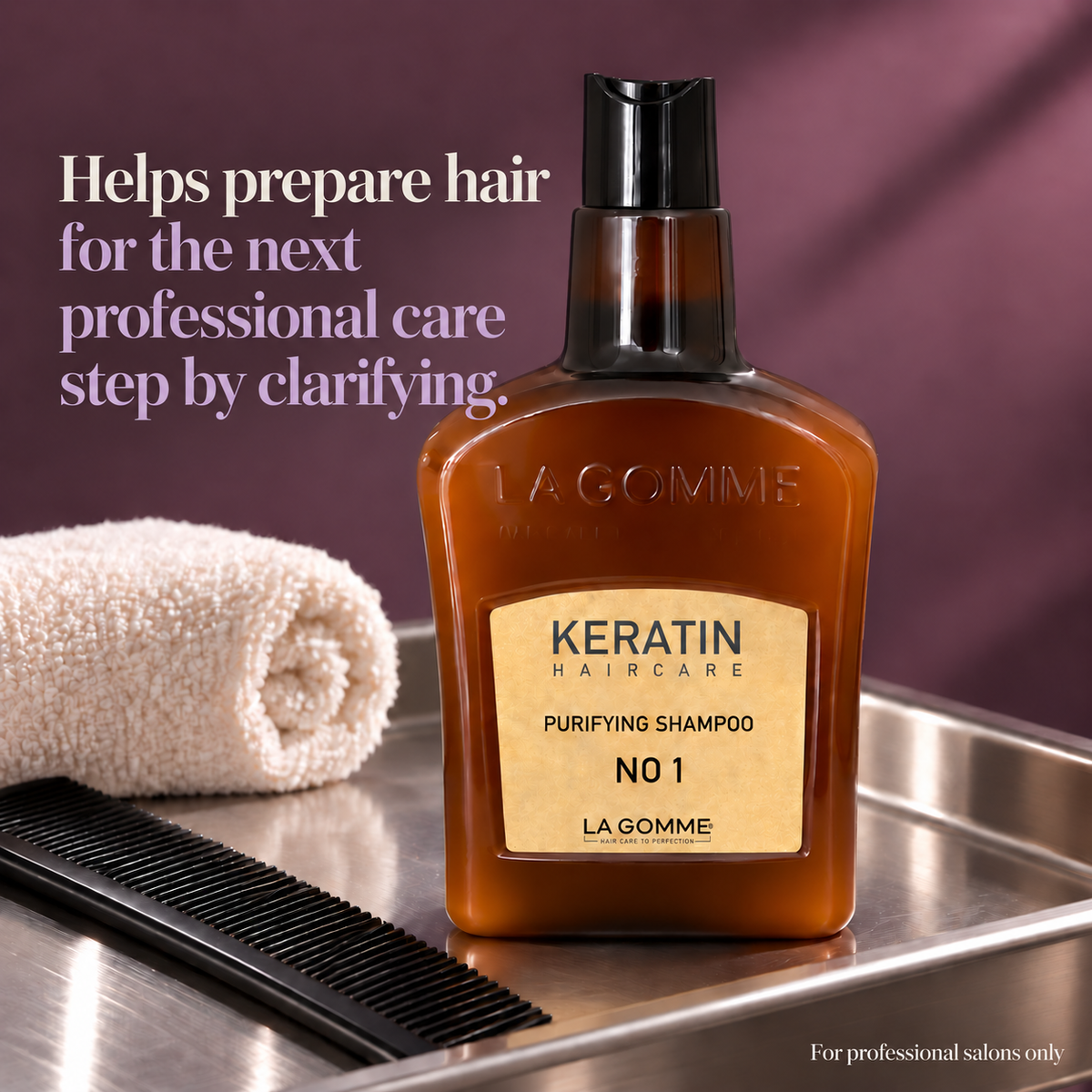 La Gomme Clarifying Shampoo No. 1 — Helps prepare hair for the next professional care step by clarifying.