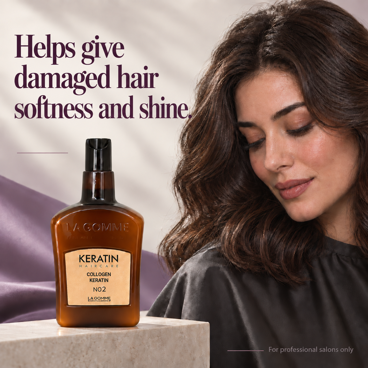 La Gomme Collagen Keratin No. 2 — Helps give damaged hair softness and shine.