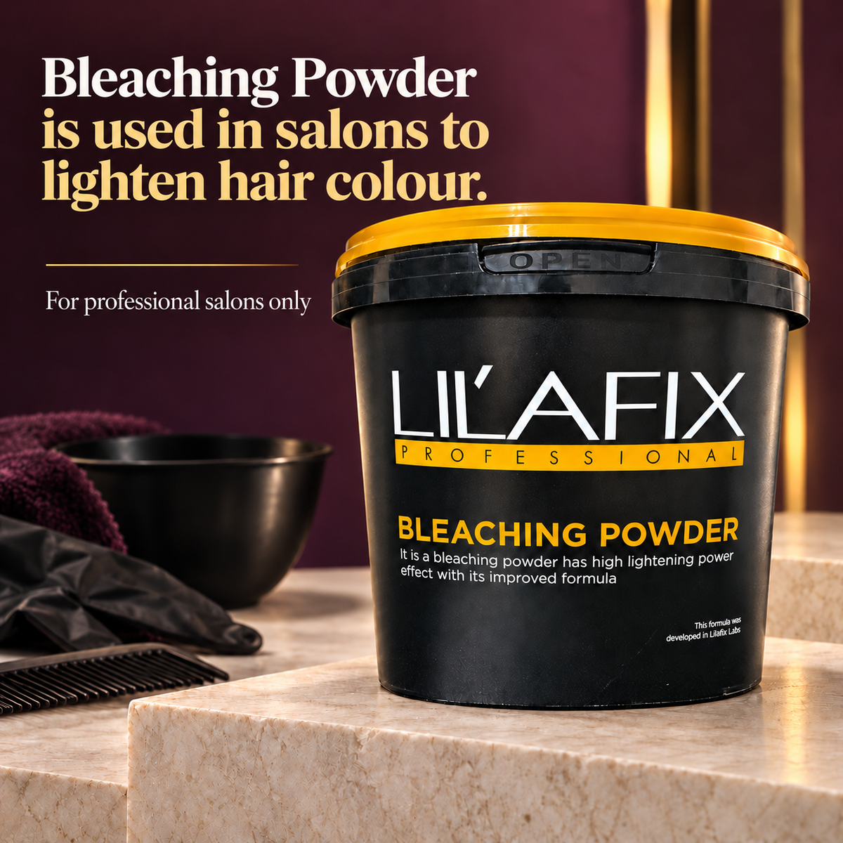 Lilafix Bleaching Powder — Bleaching Powder is used in salons to lighten hair colour.