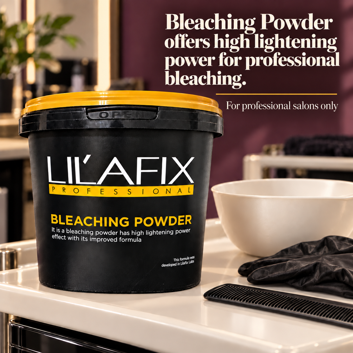 Lilafix Bleaching Powder — Bleaching Powder offers high lightening power for professional bleaching.
