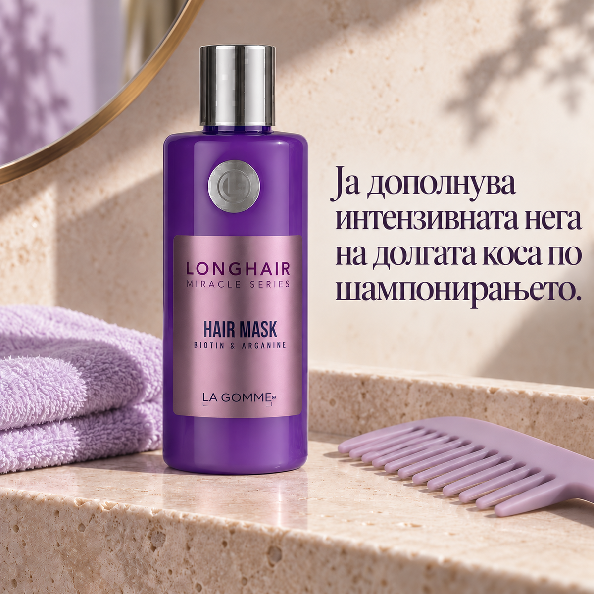Long Hair — маска — Ја дополнува интензивната нега на долгата коса по шампонирањето.