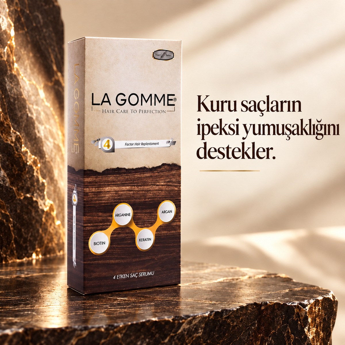 4 Factor — Serum — Kuru saçların ipeksi yumuşaklığını destekler.