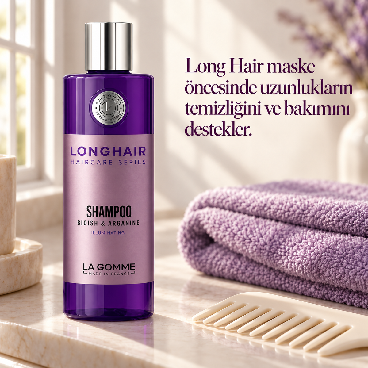 Long Hair — Şampuan — Long Hair maske öncesinde uzunlukların temizliğini ve bakımını destekler.