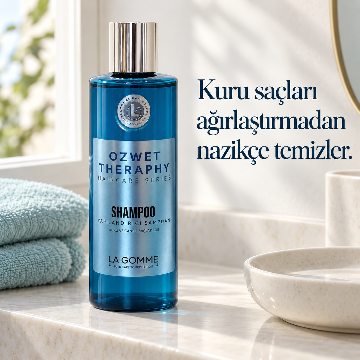 Oz Wet Therapy — Şampuan — Kuru saçları ağırlaştırmadan nazikçe temizler.