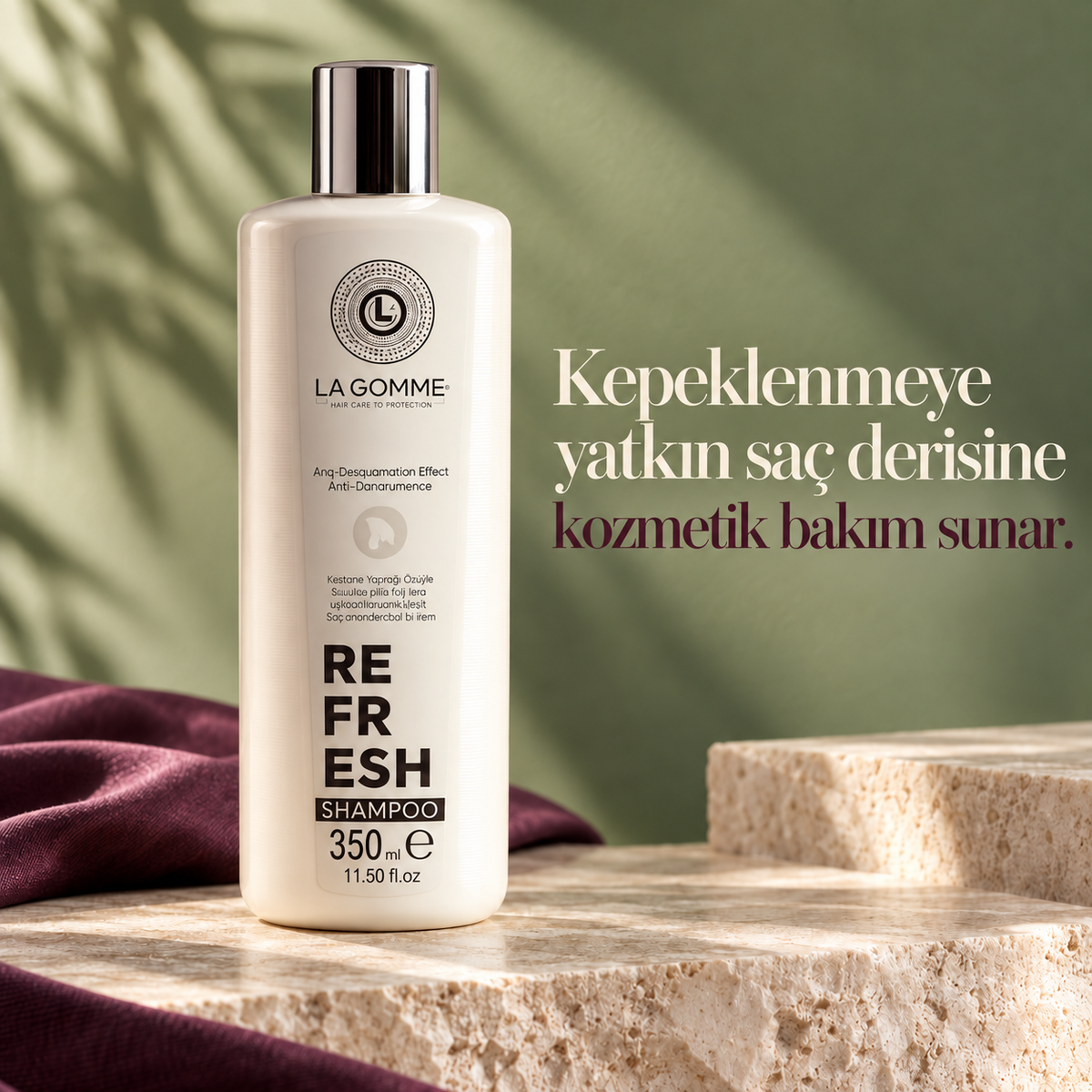 Refresh — Şampuan — Kepeklenmeye yatkın saç derisine kozmetik bakım sunar.