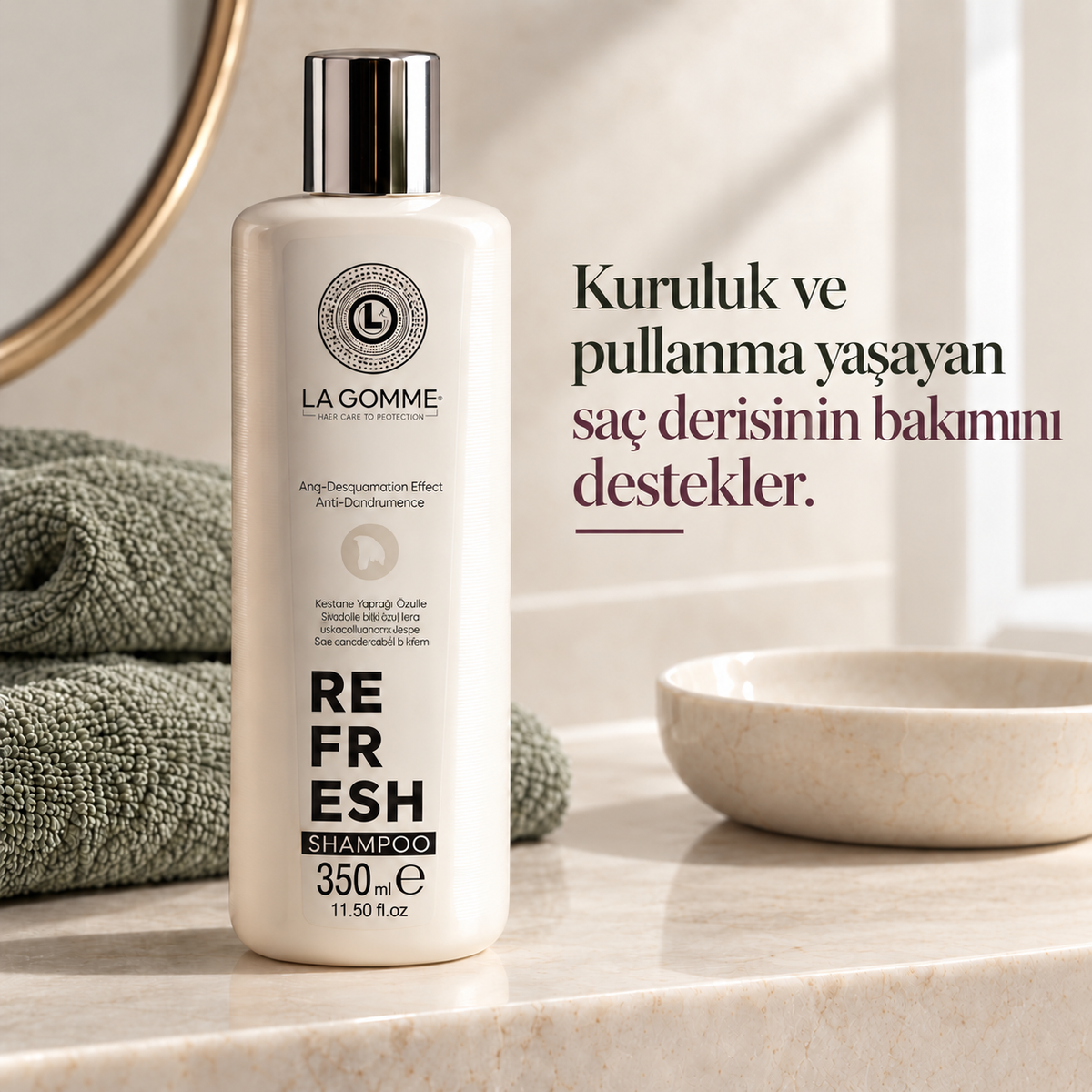 Refresh — Şampuan — Kuruluk ve pullanma yaşayan saç derisinin bakımını destekler.